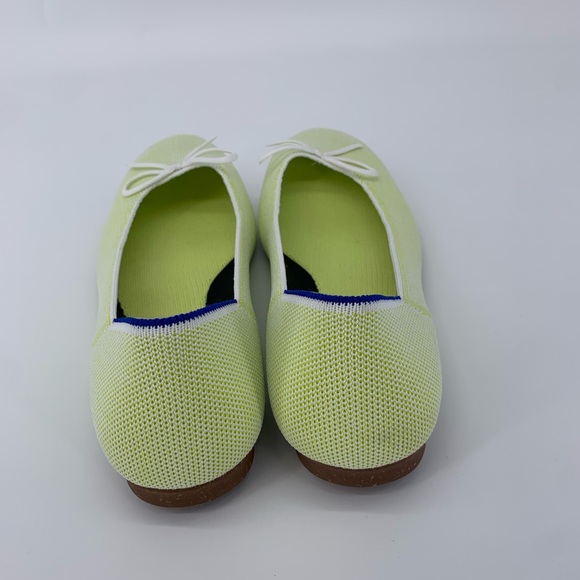 Rothy's Lime Green and Yellow Chartreuse Ballet Flats Size 8 - Picture 2 of 7